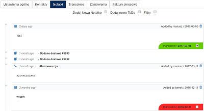 Moduł CRM w programie mksiegowa