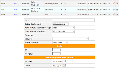 faktura okresowa w programie mksiegowa - nowe możliwości