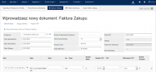 nowy interfejs dla faktur zakupu