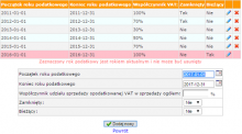 Nowy rok obrotowy w programie