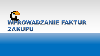 szybkie wprowadzanie e-faktur zakupu w programie księgowości internetowej mKsiegowa.pl